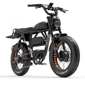 Fat bike électrique Lankeleisi – X-Black Knight 2000W Dual