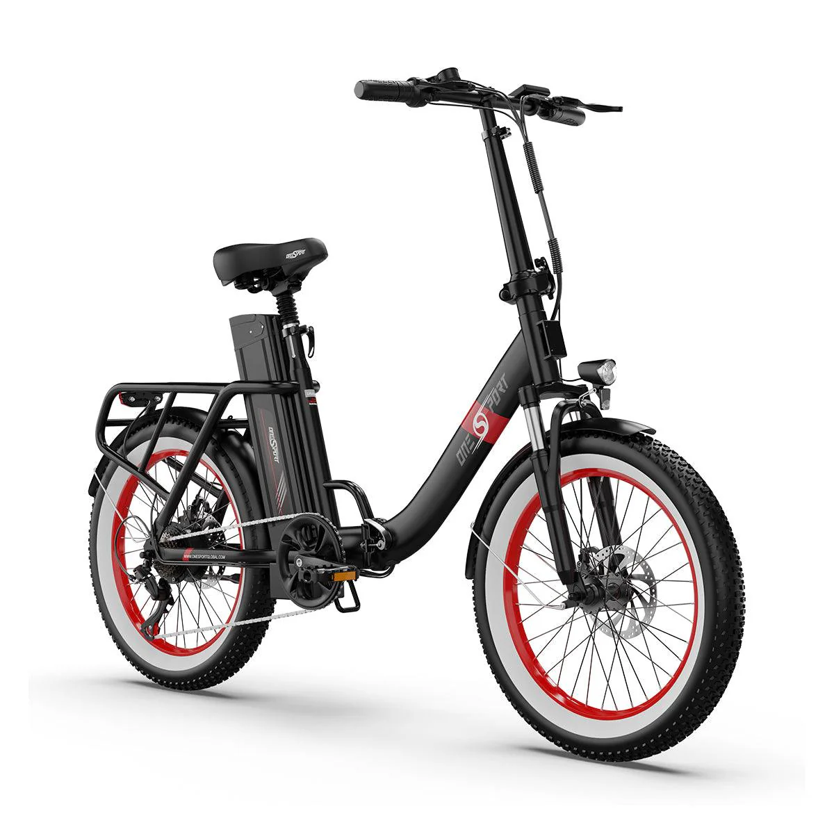 Vélo électrique pliable OneSport OT16‑2 – Autonomie 120 km, moteur 250 W, confort et performance – Image 3