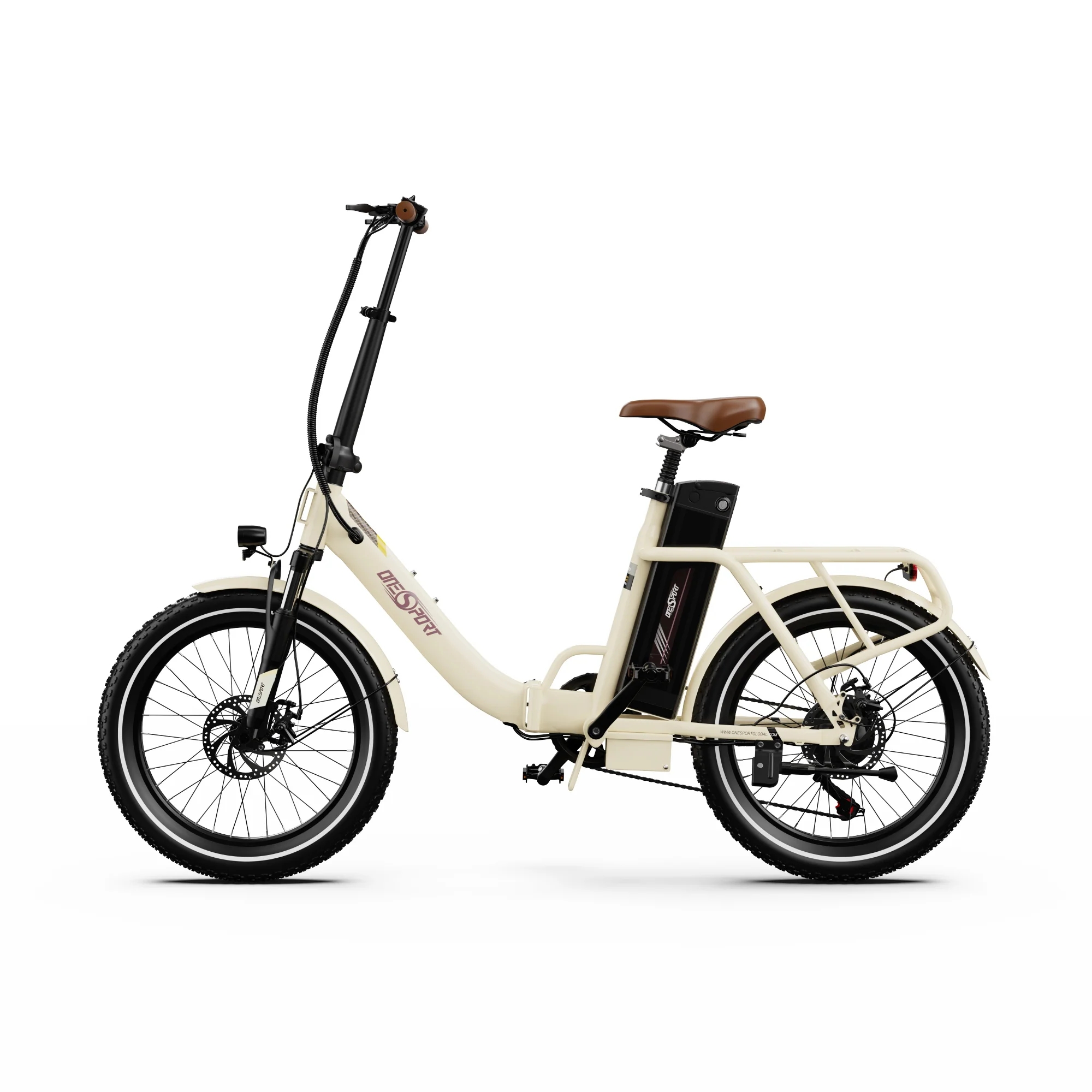 Vélo électrique pliable OneSport OT16‑2 – Autonomie 120 km, moteur 250 W, confort et performance – Image 7