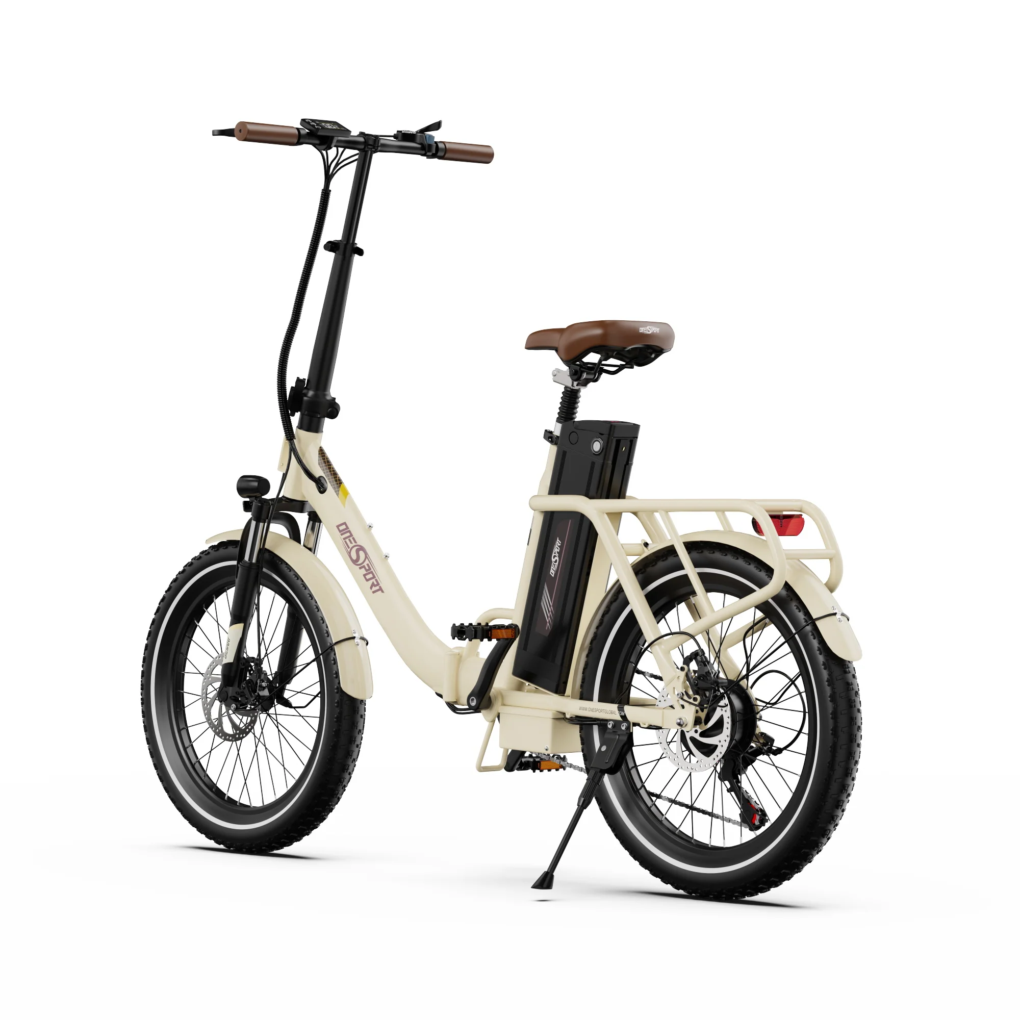 Vélo électrique pliable OneSport OT16‑2 – Autonomie 120 km, moteur 250 W, confort et performance – Image 10
