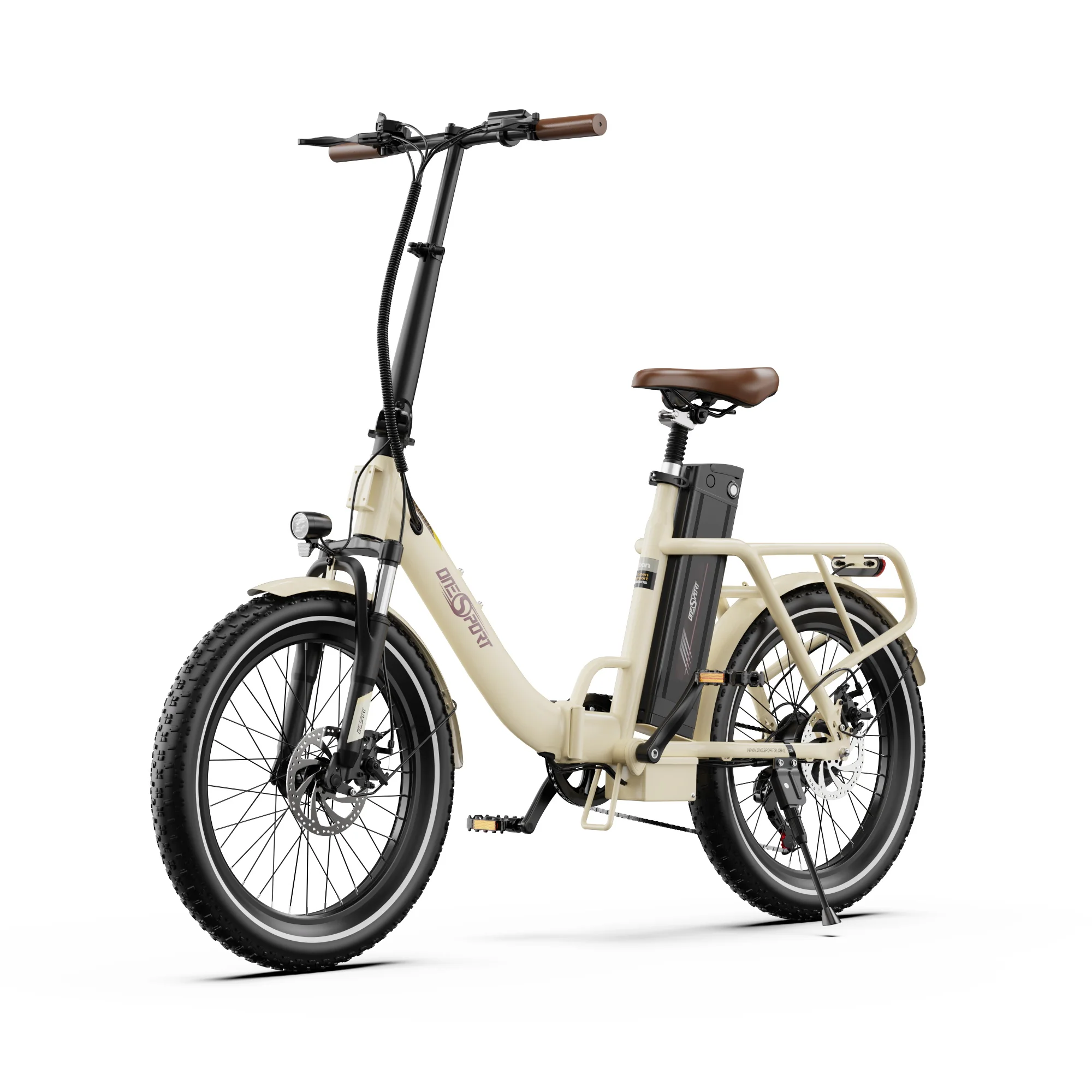Vélo électrique pliable OneSport OT16‑2 – Autonomie 120 km, moteur 250 W, confort et performance – Image 5