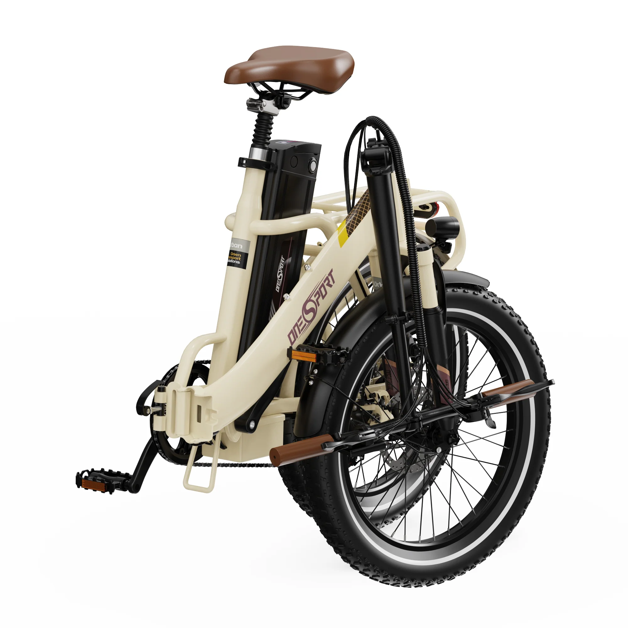 Vélo électrique pliable OneSport OT16‑2 – Autonomie 120 km, moteur 250 W, confort et performance – Image 9