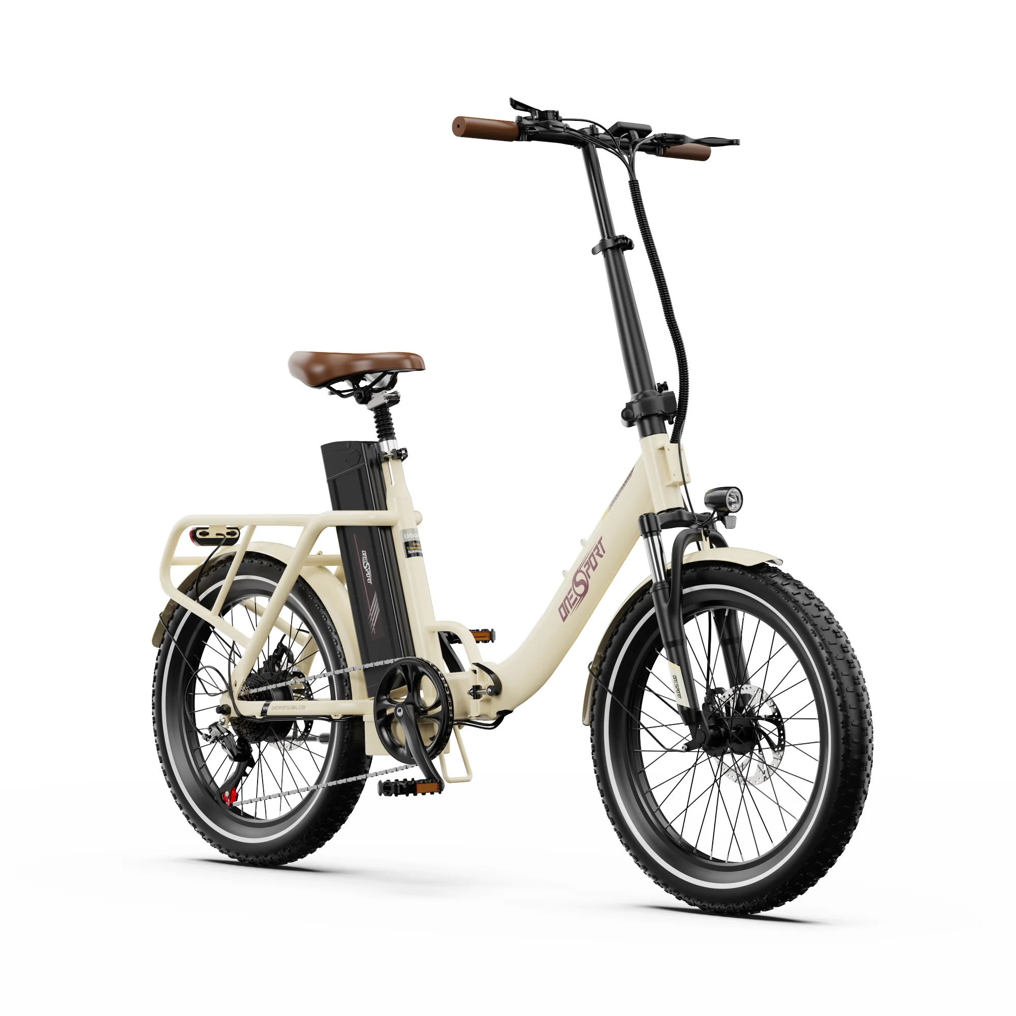 Vélo électrique pliable OneSport OT16‑2 – Autonomie 120 km, moteur 250 W, confort et performance – Image 2