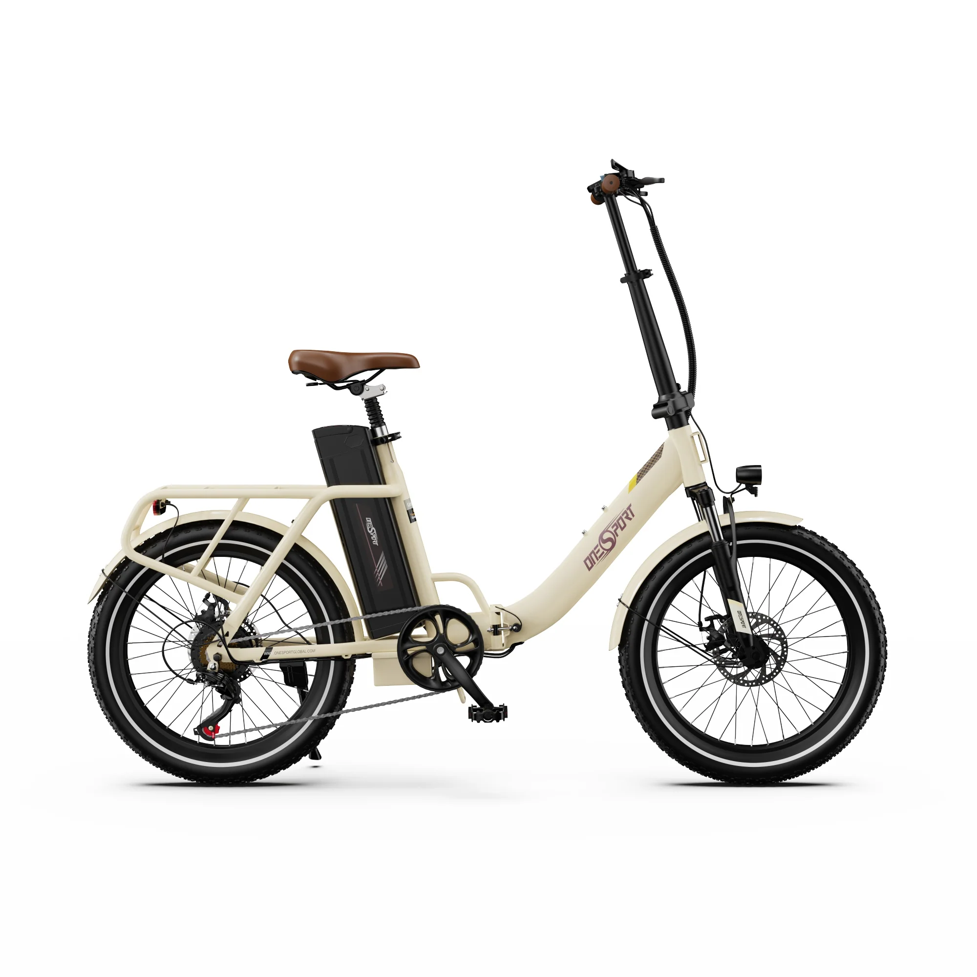Vélo électrique pliable OneSport OT16‑2 – Autonomie 120 km, moteur 250 W, confort et performance – Image 12