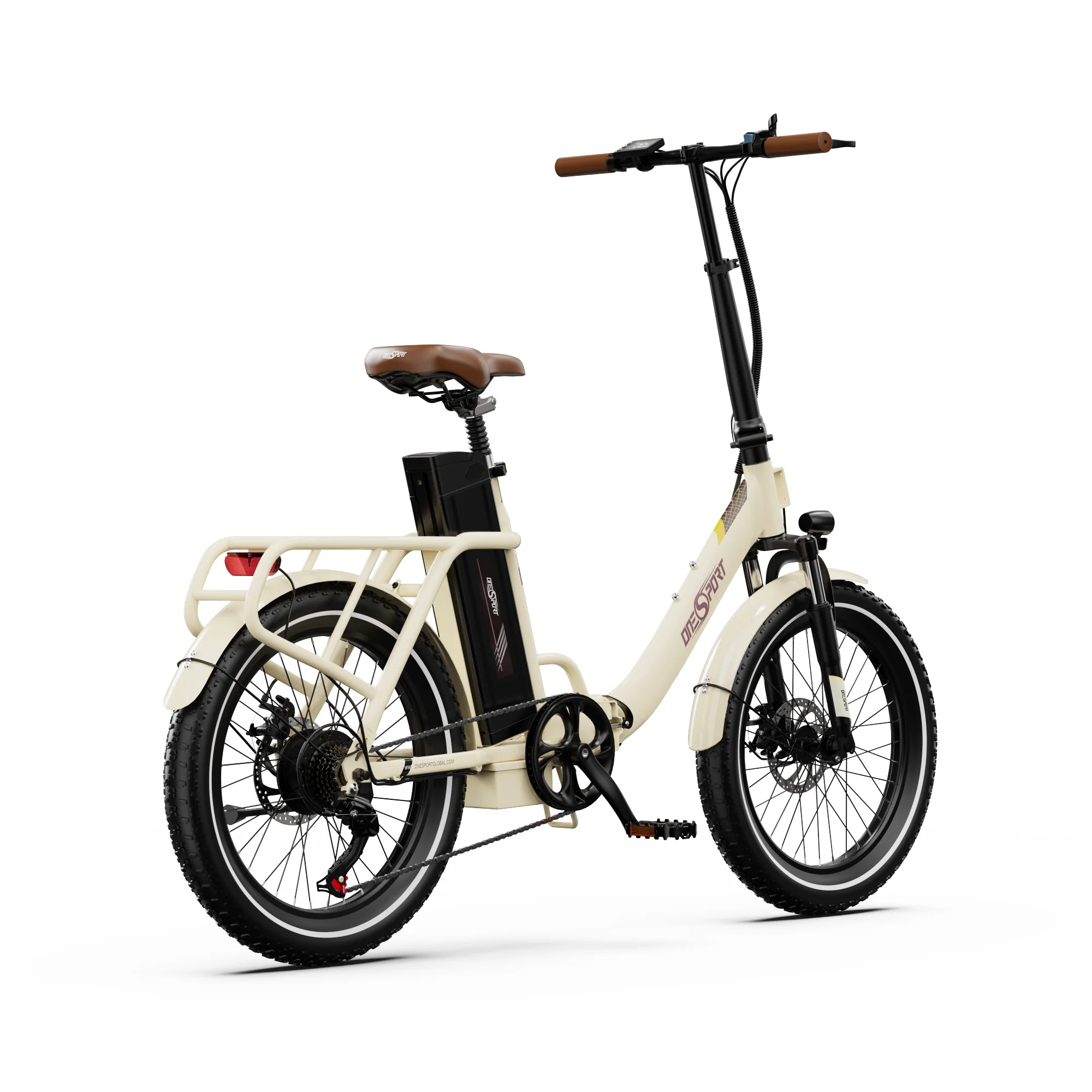 Vélo électrique pliable OneSport OT16‑2 – Autonomie 120 km, moteur 250 W, confort et performance – Image 13