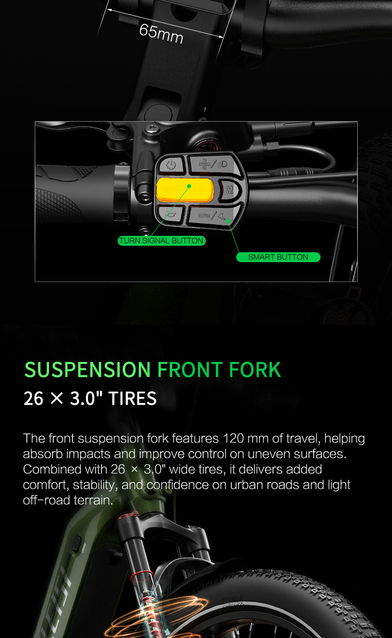 Vélo électrique Lankeleisi kett8 - 250W Batterie samsung 48v 20 ah – Image 13