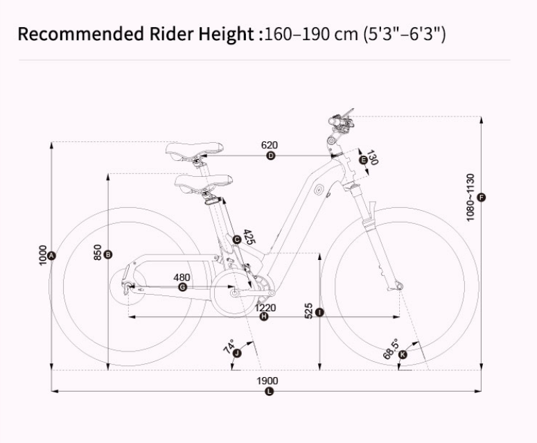Vélo électrique Lankeleisi kett8 - 250W Batterie samsung 48v 20 ah – Image 12